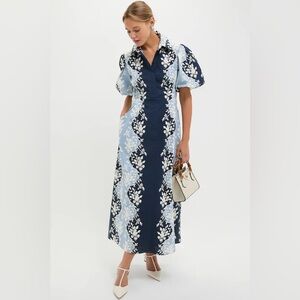 Tuckernuck Blue and White Floral Maxi Dress